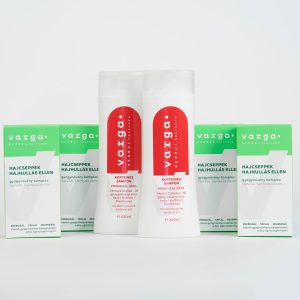 Hajhullás, hajritkulás elleni intenzív kúra gyógynövényes koffein samponnal